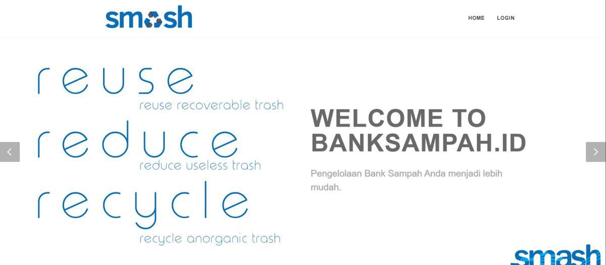 Tangkapan layar BankSampah.id 
