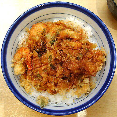 ilustrasi rice bowl kakiage