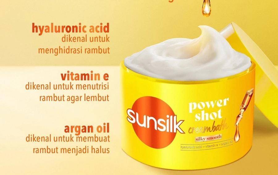 Sunsilk - Powershot Creambath Silky Smooth (shopee.co.id/Unilever Beauty Shop)