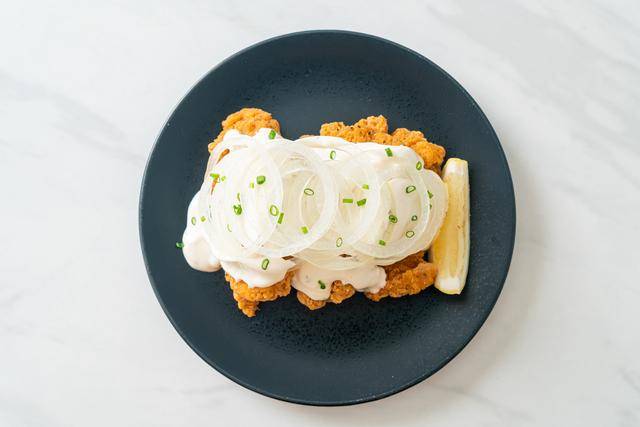 resep snow onion fried chicken 