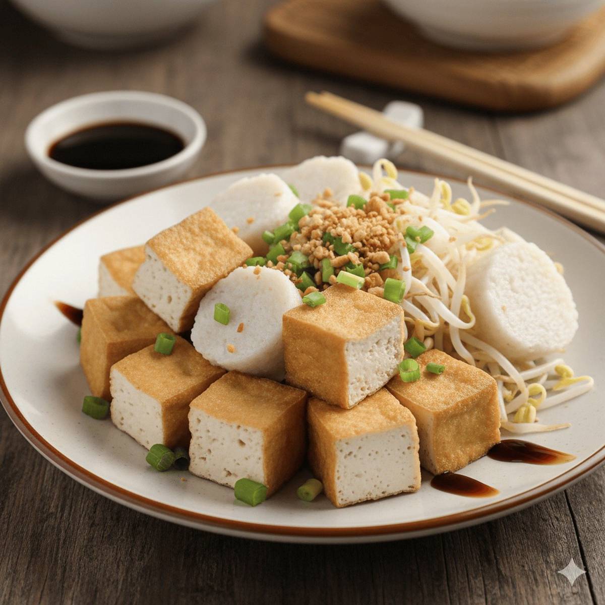 Ilustrasi Kuliner tahu lontong (Pixabay/u_309d9livvh)