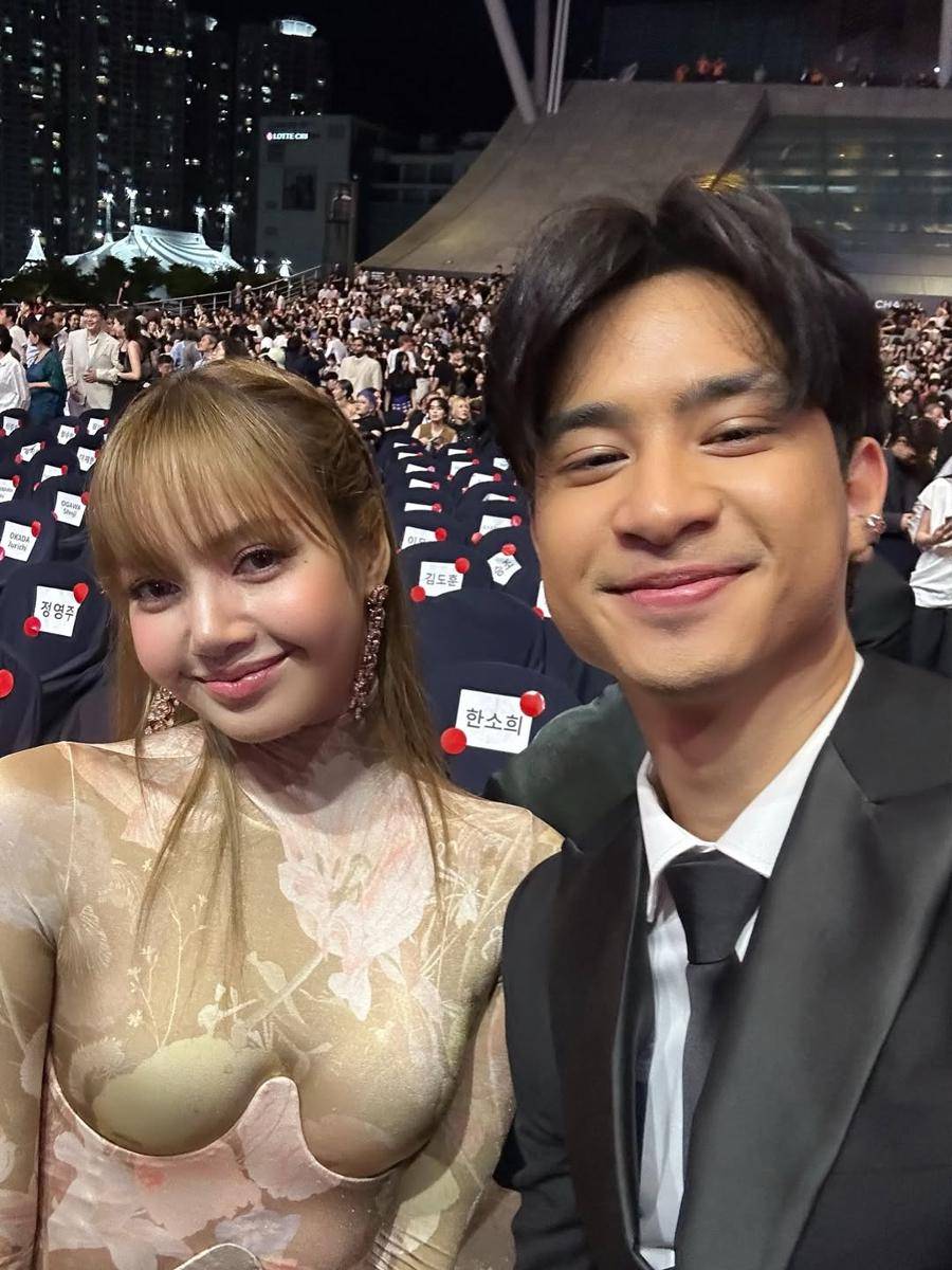 Lisa BLACKPINK dan Devano Danendra di BIFF 2025