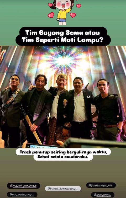 Ungu Manggung di Pernikahan Anak Rowman (Instagram.com/ungu_band)