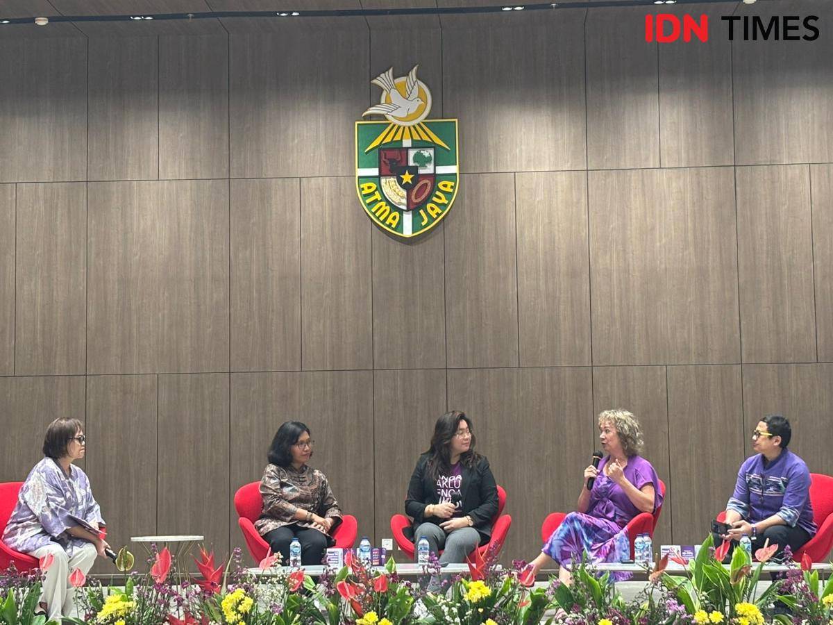 Lima pembicara dalam diskusi media "Demensia: Setelah Diagnosa, Lalu Apa?" pada Rabu (17/9) di Jakarta.