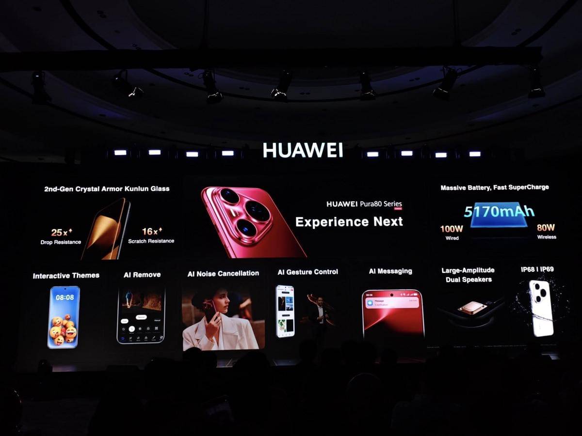 Huawei Pura 80 Series Launch Event.