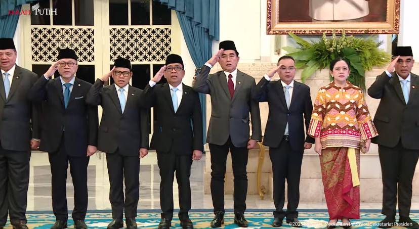 Pelantikan menteri dan wakil menteri baru (youtube.com/sekretariatpresiden)