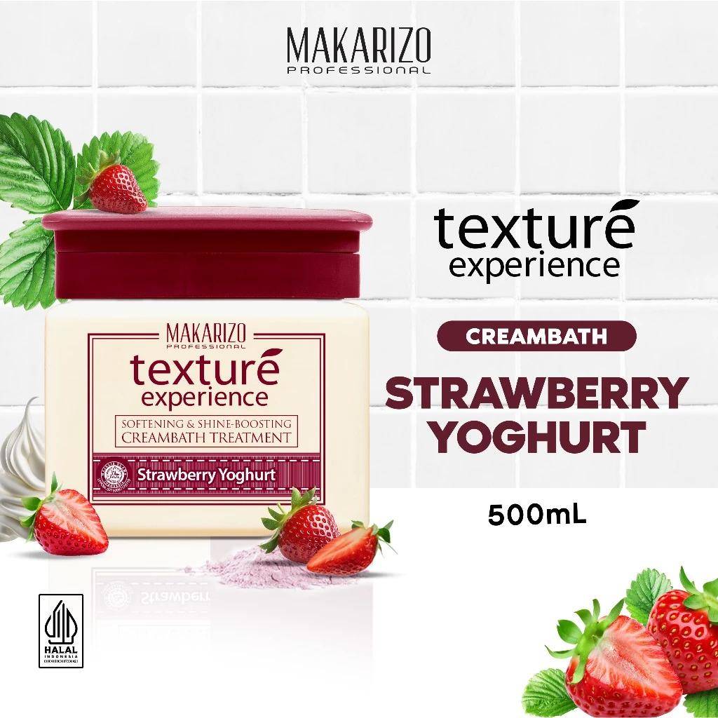Makarizo Professional Texture Experience Cream Strawberry Yoghurt (shopee.co.id/)
