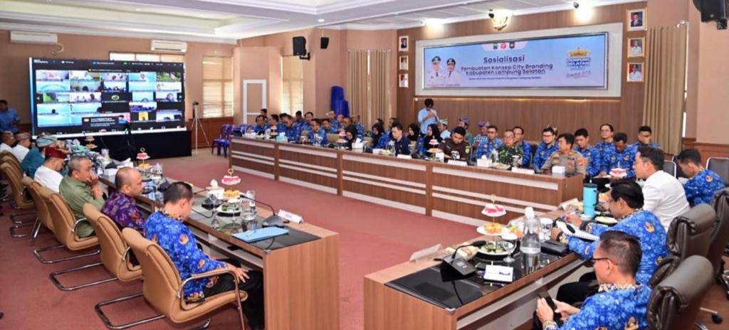 Pemkab Lampung Selatan Gelar Sosialisasi untuk Merancang Konsep City Branding di Aula Krakatau, Kantor Bupati Lampung Selatan (Dok.Pemkab Lampung Selatan)
