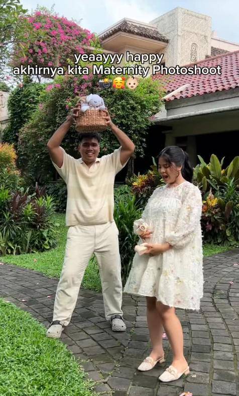 Maternity Indah Tri Pertiwi, Istri Frans Faisal (Instagram.com/fransfaisal_)