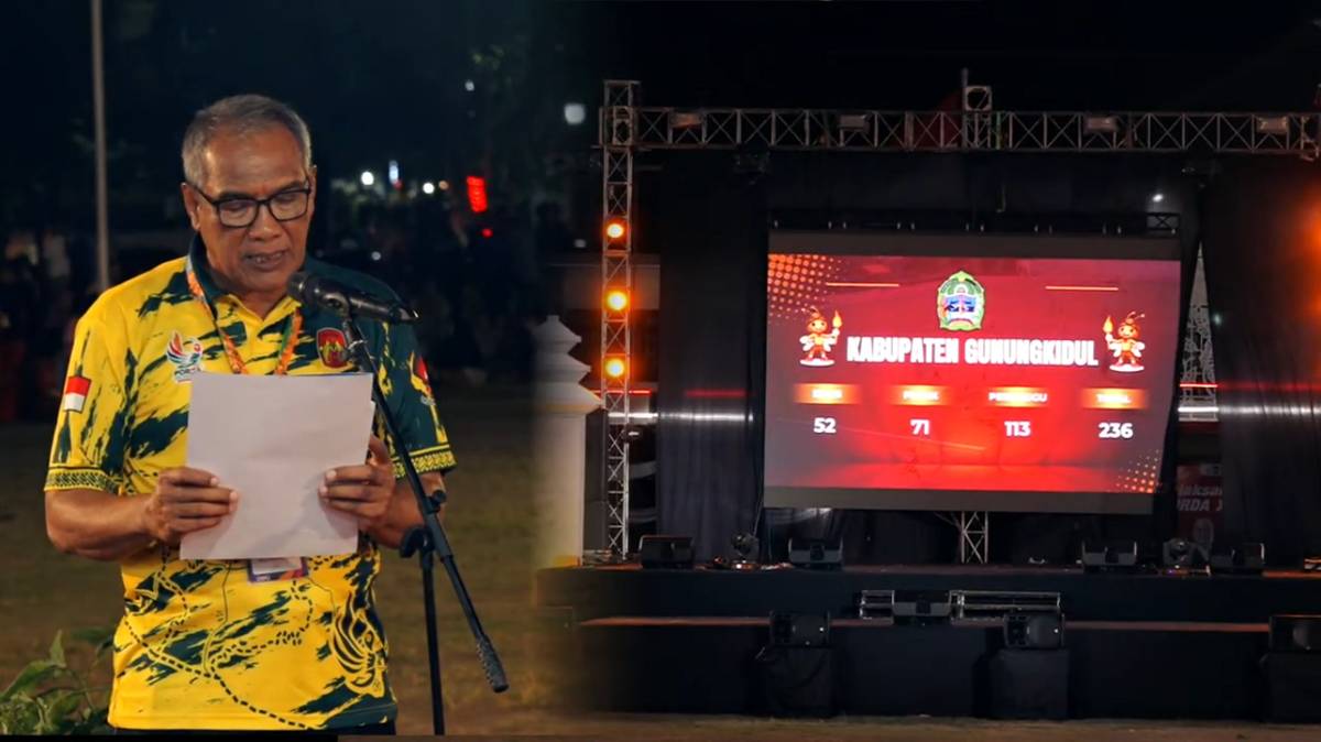 Porda DIY 2025 ditutup, Gunungkidul lampaui target sabet 52 emas. 