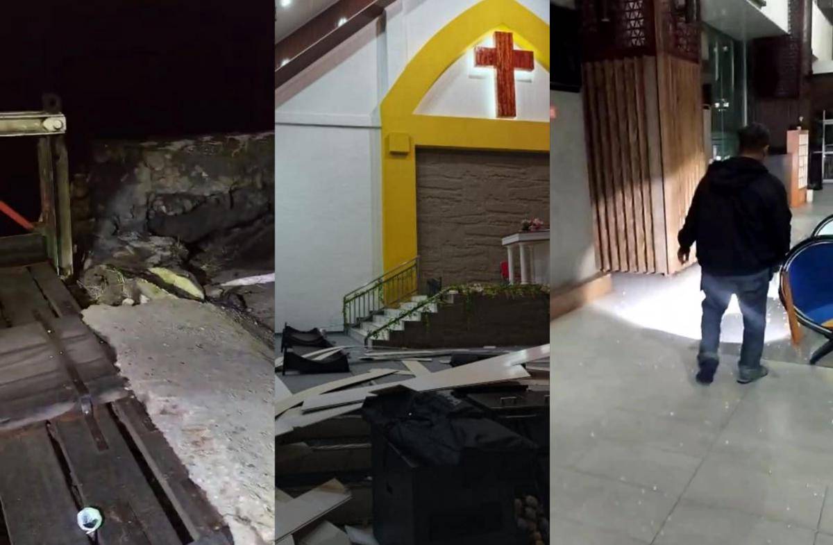 Sejumlah fasilitas umum dan rumah ibadah di Nabire, Papua Tengah, rusak akibat gempa. (IDN Times/Istimewa)