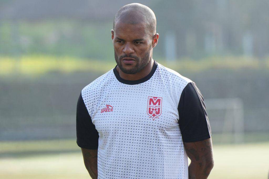 Striker David da Silva dalam sesi latihan Malut United di Yogyakarta pada Agustus 2025. (Dok. Ofisial Malut United)