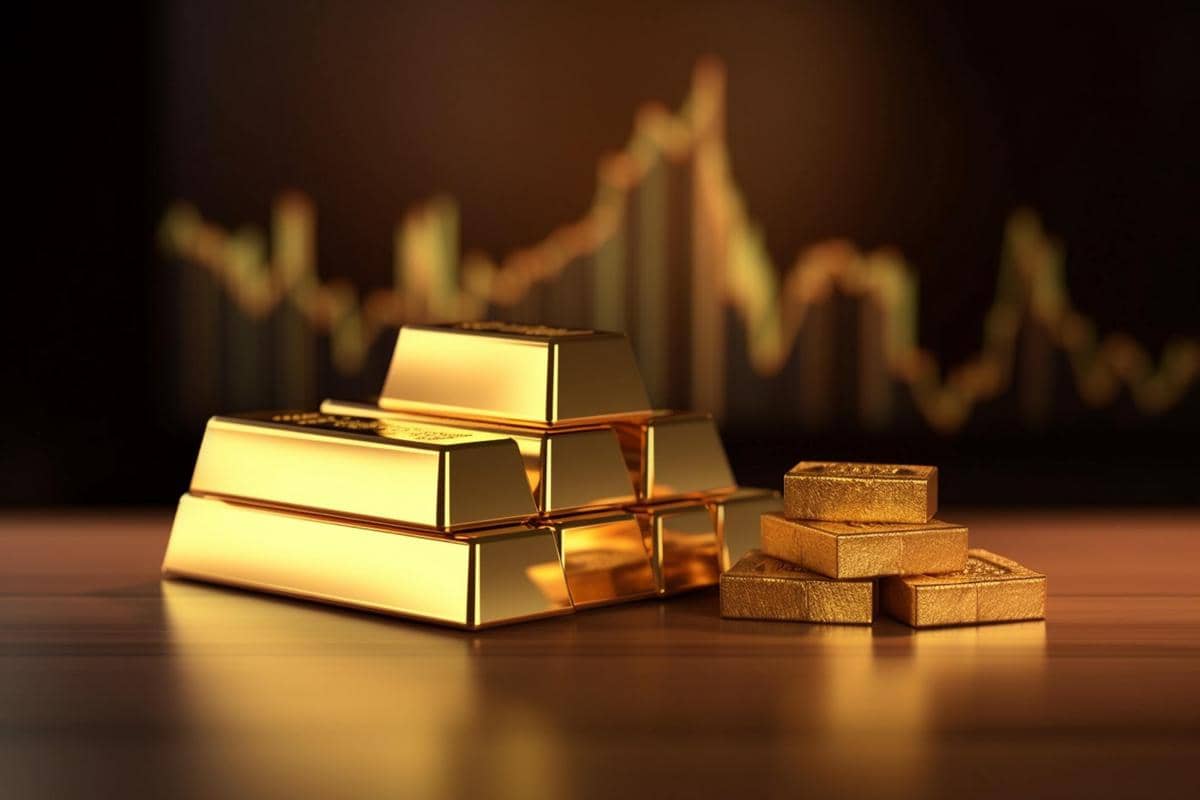 ilustrasi emas batangan