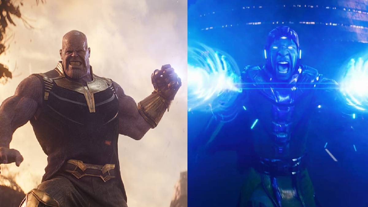 Thanos dan Kang mengeluarkan kekuatannya