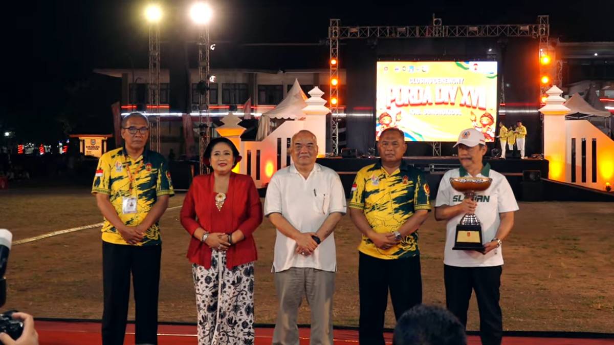 Sleman pertahankan juara umum, Porda DIY 2025 resmi ditutup. (youtube.com/@dhaksinargaTV)