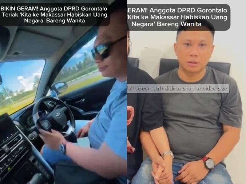 Anggota DPRD Provinsi Gorontalo, Wahyudin Moridu, membuat video kontroversial dengan mengatakan akan merampok uang negara/Istimewa
