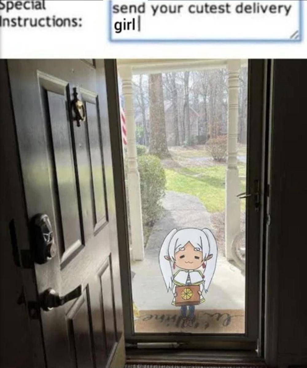 meme anime tentang jasa pengiriman