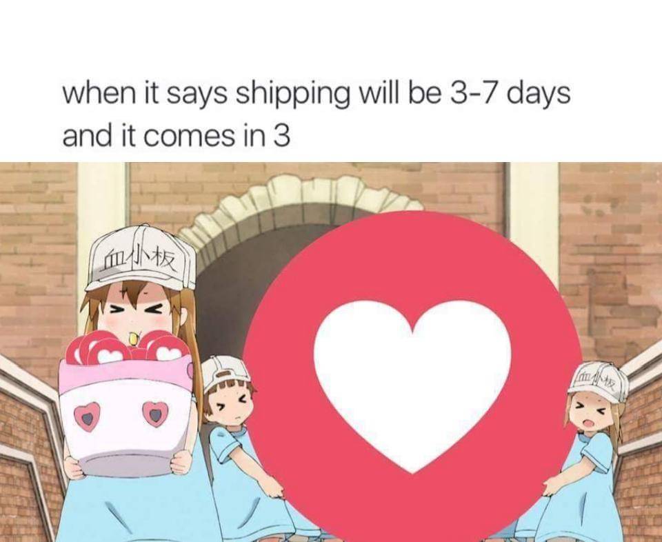 meme anime tentang jasa pengiriman