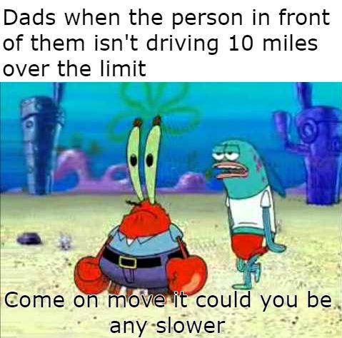 meme SpongeBob serba-serbi lalu lintas