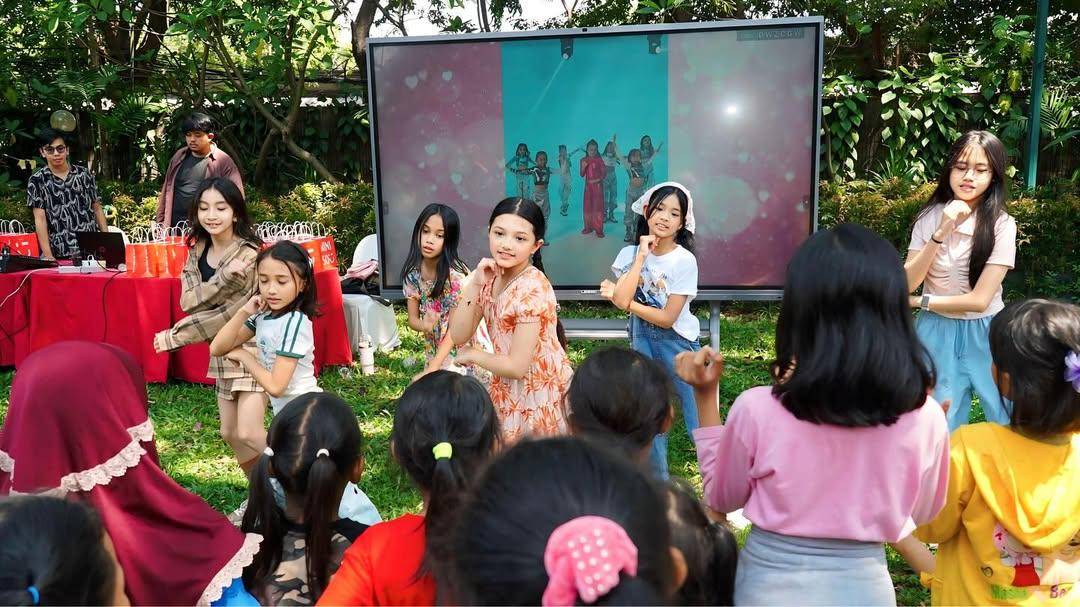 potret acara launching lagu Arsy Hermansyah 