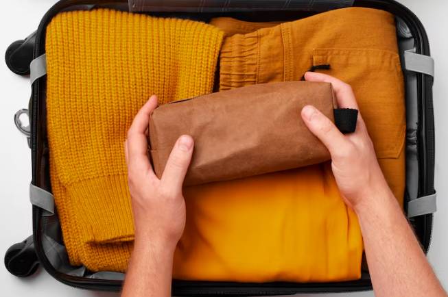 ilustrasi packing untuk liburan 