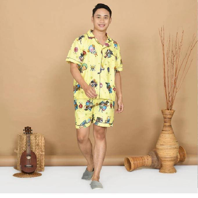 Nyenyak Piyama Pria Motif Karakter (shopee.co.id/Koleksi Rumah Gaya)