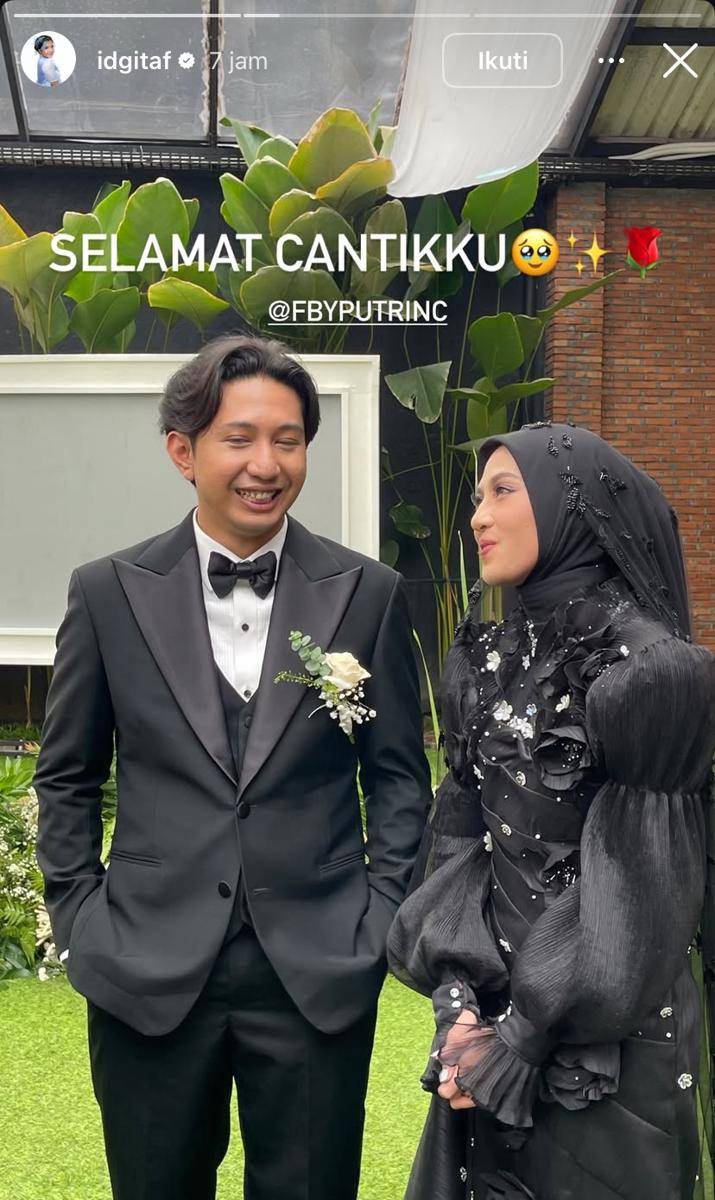 potret resepsi pernikahan Feby Putri dan Adam Febrian