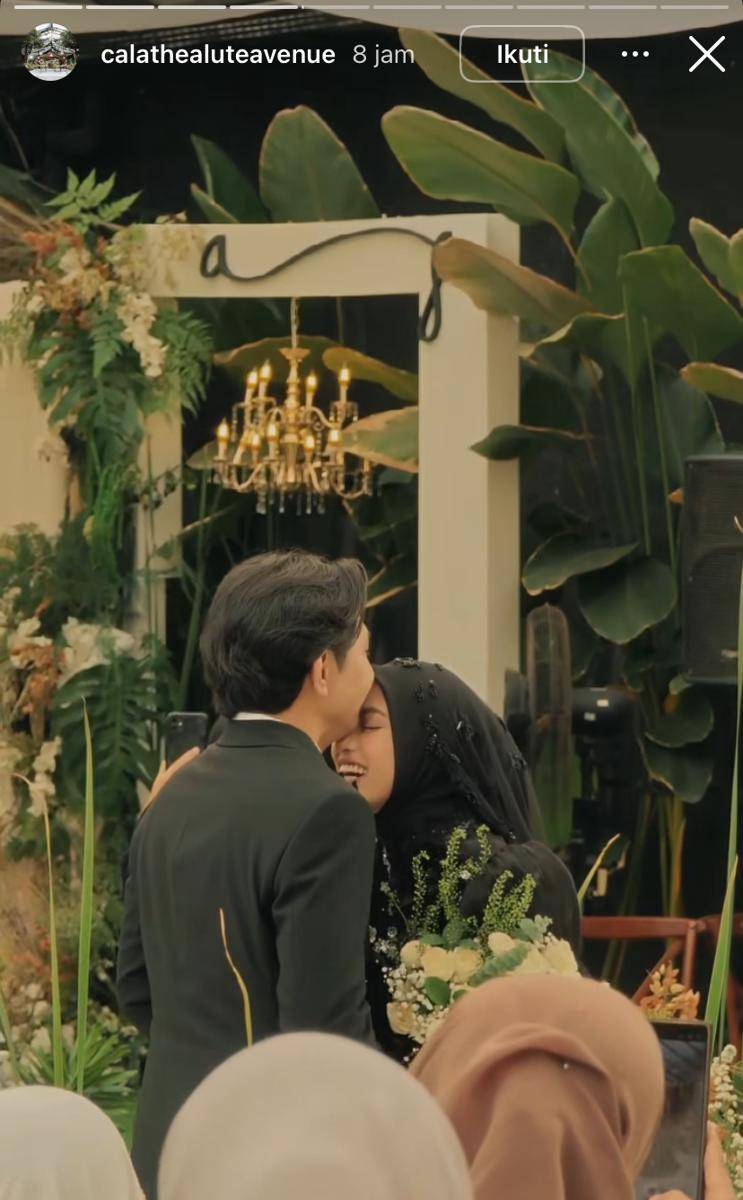 potret resepsi pernikahan Feby Putri dan Adam Febrian