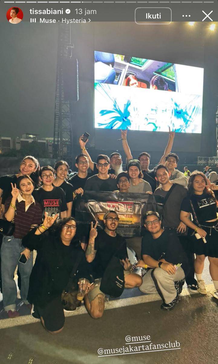 sederet artis nonton konser Muse di Jakarta 2025