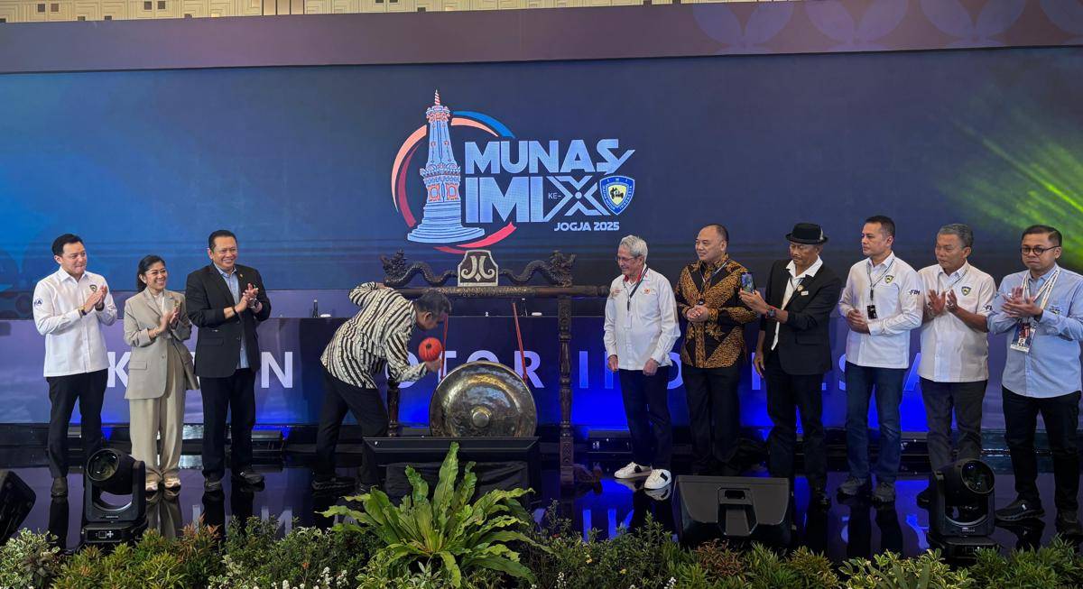 Musyawarah Nasional (Munas) Ikatan Motor Indonesia (IMI) X, di Hotel Royal Ambarrukmo Yogyakarta, Sabtu (20/9/2025). (IDN Times/Herlambang Jati Kusumo)