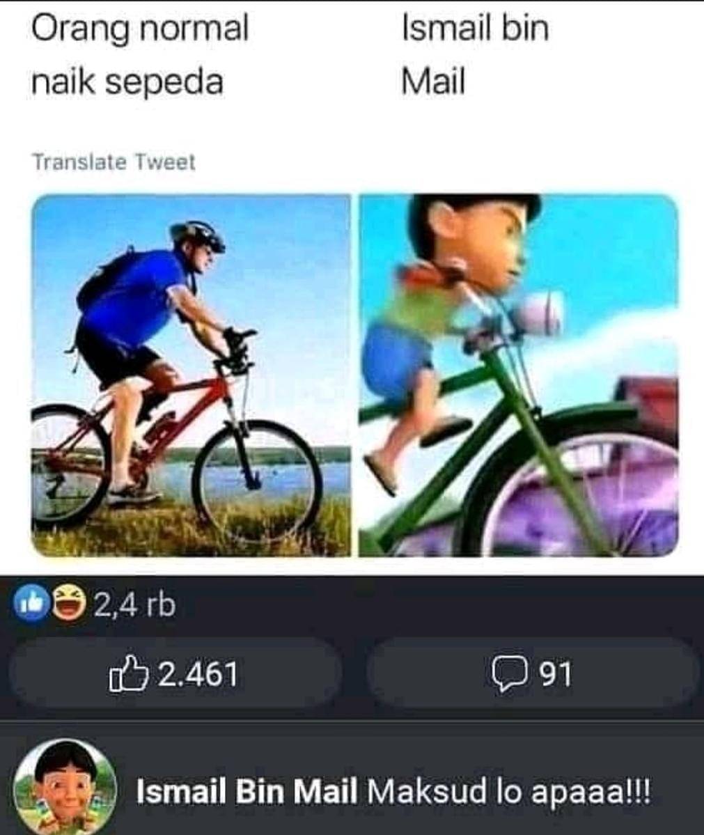 meme sepeda