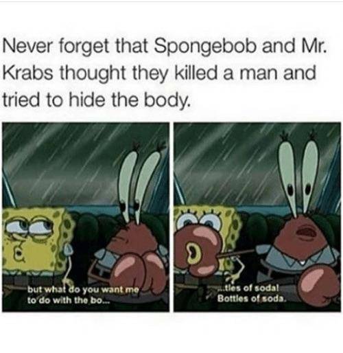 meme inspektur kesehatan dalam kartun SpongeBob