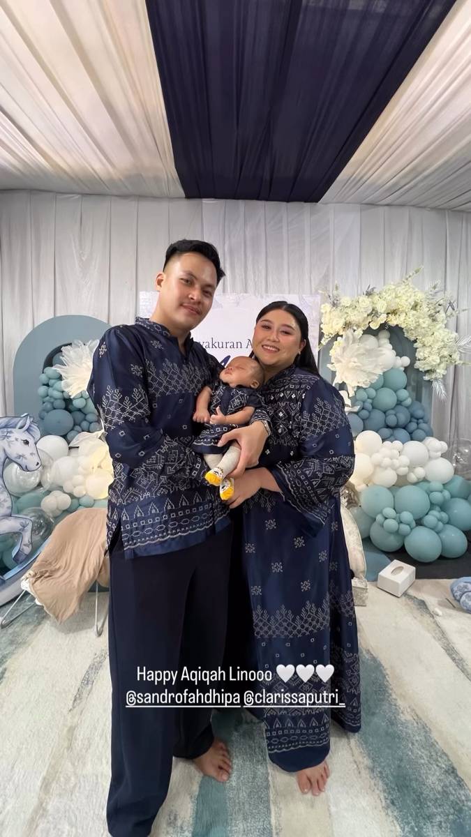 akikah Malino anak Clarissa Putri