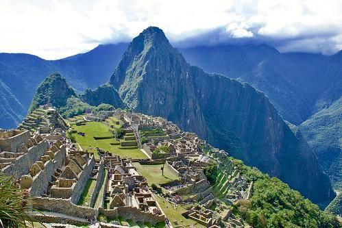 Ilustrasi machu picchu di Peru 
