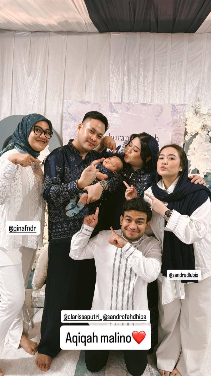 akikah Malino anak Clarissa Putri
