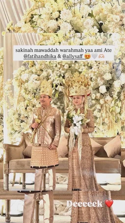 Pernikahan Komika Ate dan Allysa