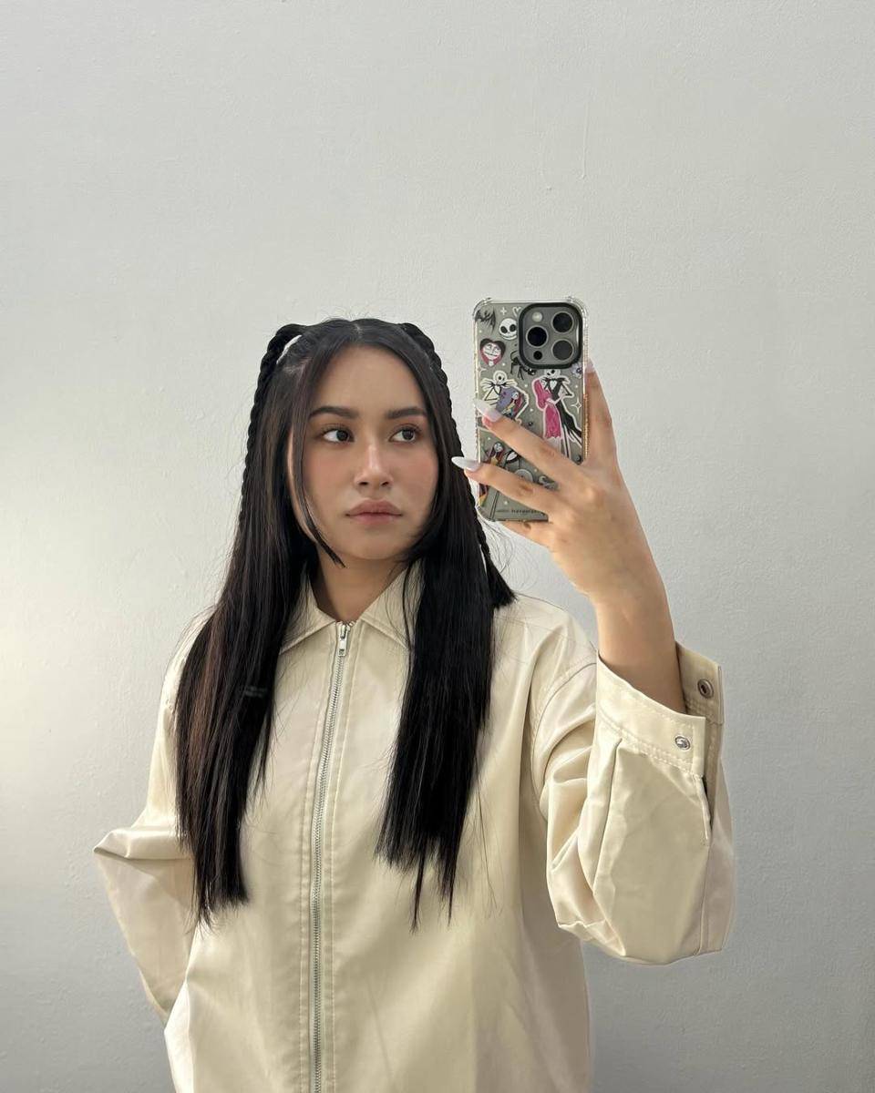 referensi hair style buat daily look ala Satine Zaneta (instagram.com/satinezaneta)