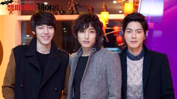 Kim Woo Bin, Lee Soo Hyuk, dan Hong Jong Hyun di drama Vampire Idol (Dok. MBN/Vampire Idol)