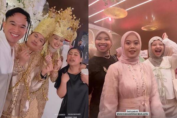 Potret Artis di Pernikahan Ate dan Allysa