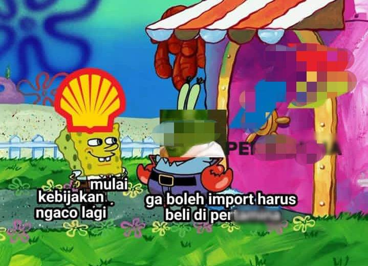 meme SPBU swasta