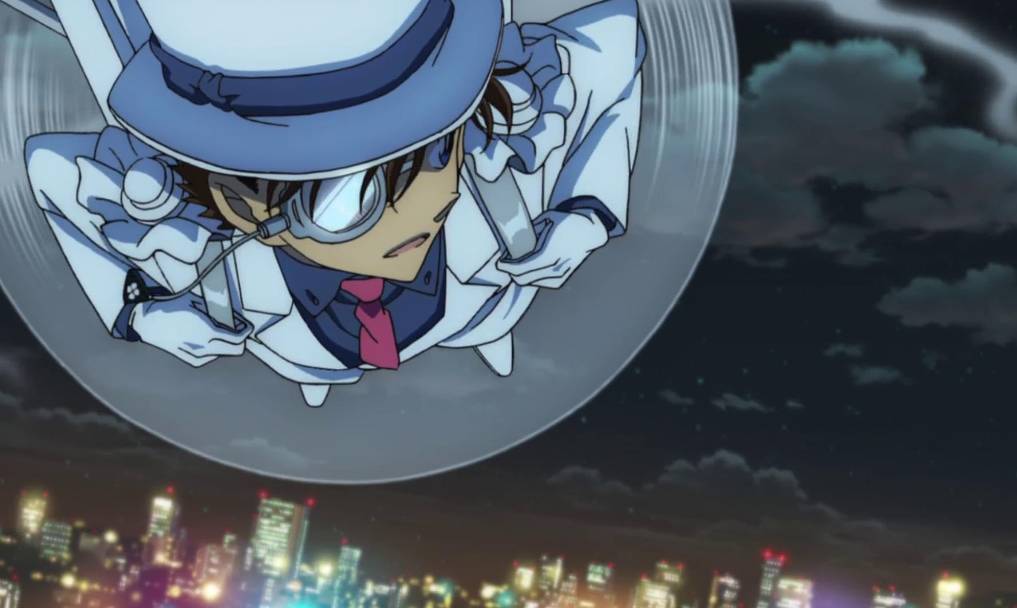 cuplikan dari anime Detective Conan Movie 23: The Fist of Blue Sapphire (2019)