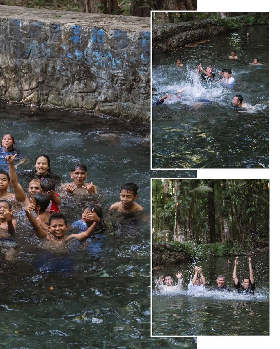 potret The Duda's-1 berenang di mata air Oemau