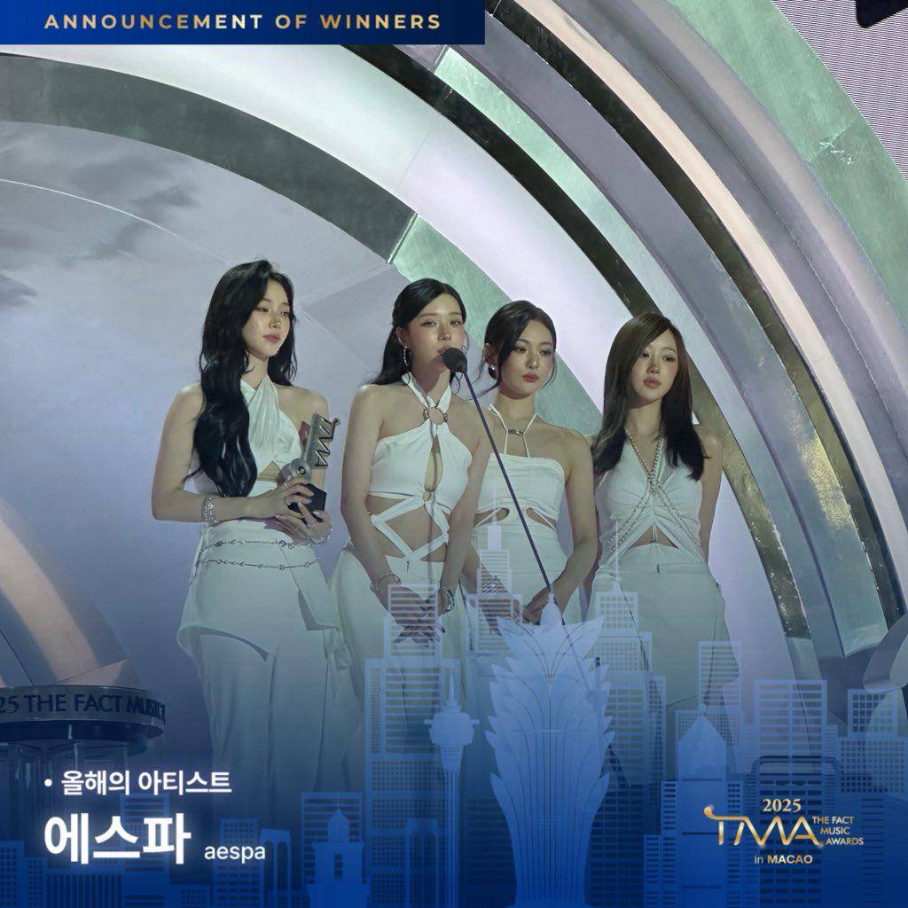 potret aespa di The Fact Music Awards 2025 (X.com/thefact_TMA)