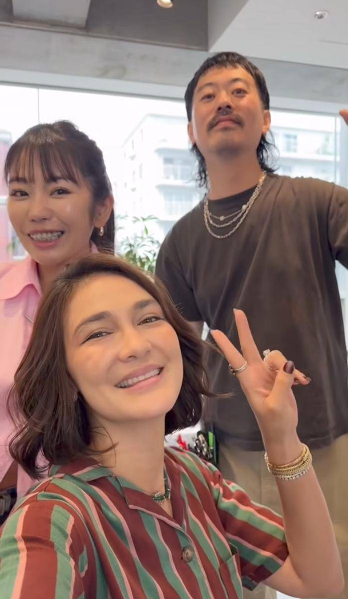 Luna Maya rambut pendek