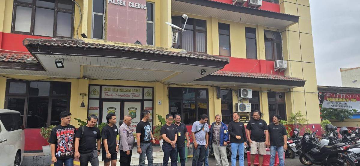 Tersangka Ismet Saputra Wijaya saat ditahan Polres Muba. (Dok. Polres Muba)