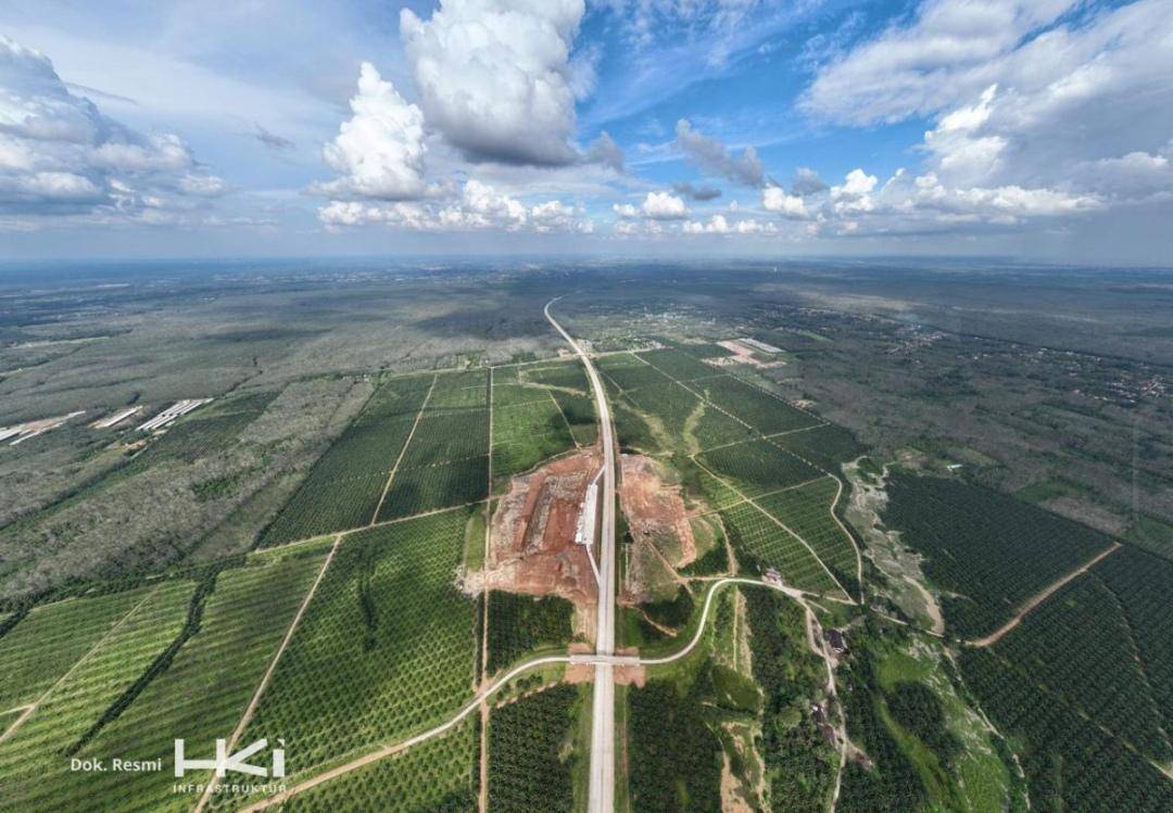 Salah satu ruas Tol Palembang-Betung. (Dok. Hutama Karya Infrastruktur)