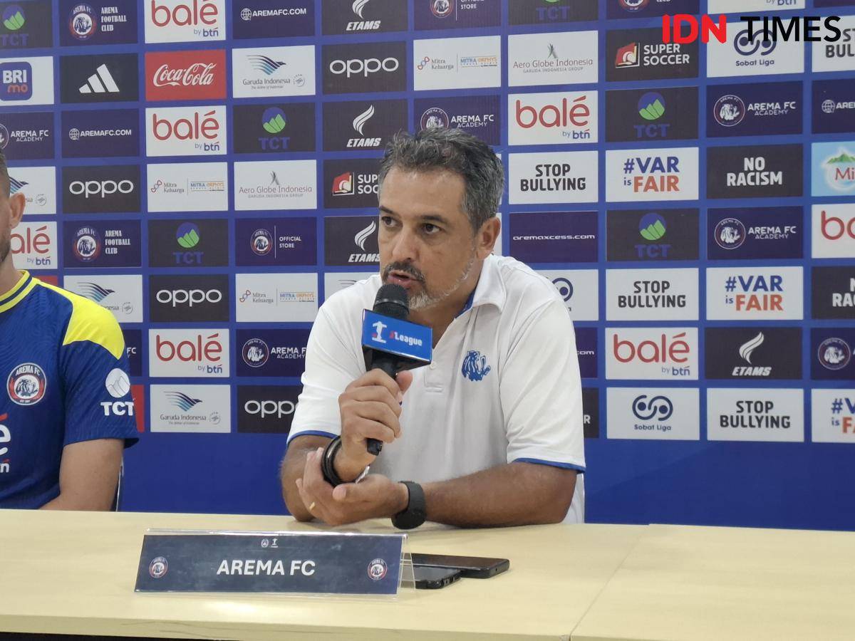 Pelatih Arema FC, Marcos Santos. (IDN Times/Rizal Adhi Pratama)