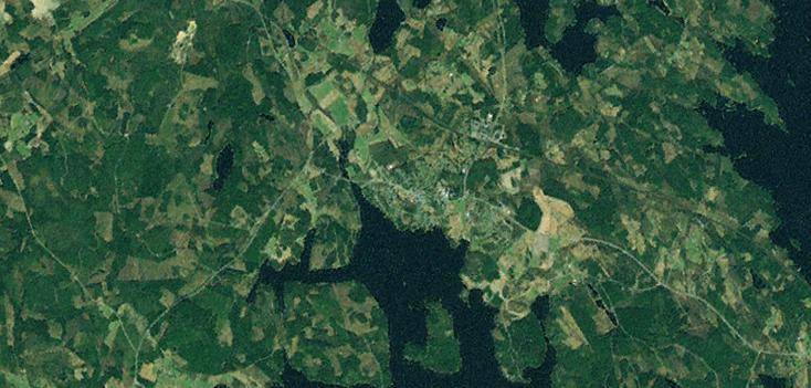 ilustrasi penampakan danau di Finlandia (commons.wikimedia.org/NASA World Wind)