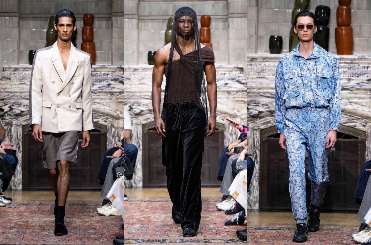 Koleksi Ahluwalia S/S '26 di London Fashion Week (dok. Ahluwalia)