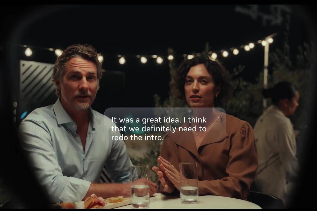 fitur Live Caption di Meta Ray-Ban Display 